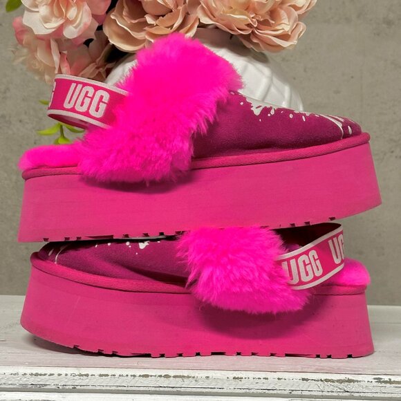 UGG Funkette Valentine Graphics Slingback Slippers - Picture 4 of 6